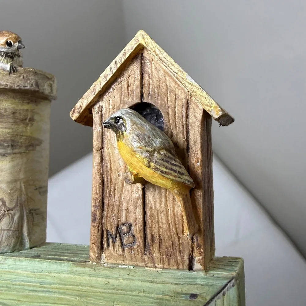 Marjolein‎ Bastin Hallmark Nature's Sketchbook 5 Birdhouse Bird Photo Frame 4x6